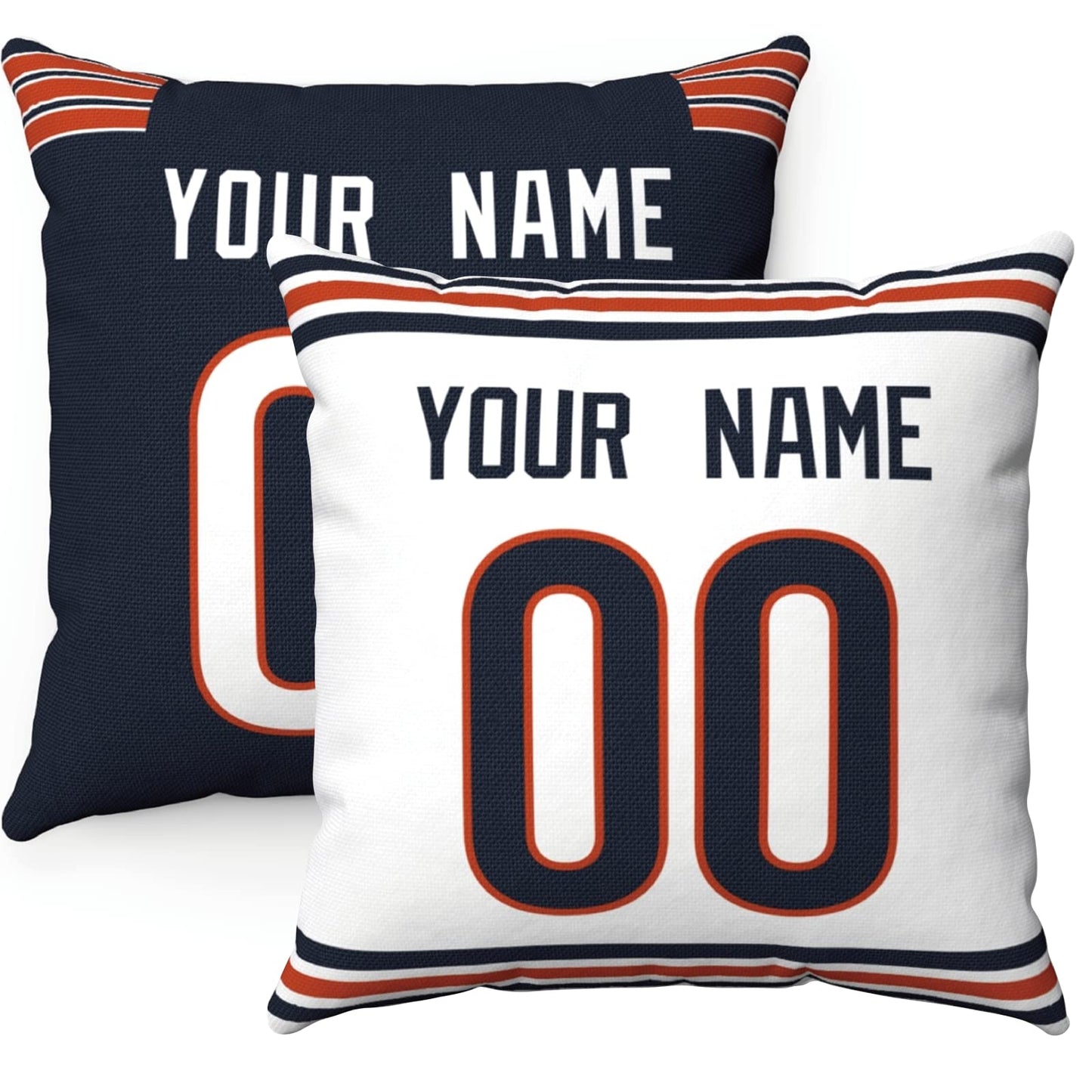 Throw Pillow Chicago Custom Any Name and Number