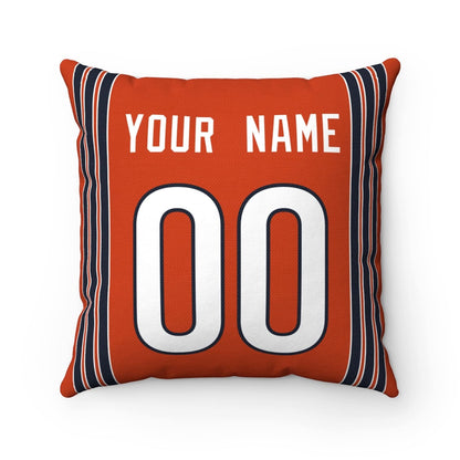 Throw Pillow Chicago Custom Any Name and Number