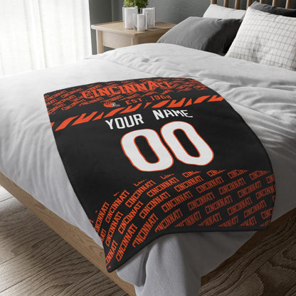 Custom Black Throw Blankets Cincinnati City