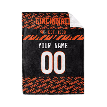 Custom Black Throw Blankets Cincinnati City