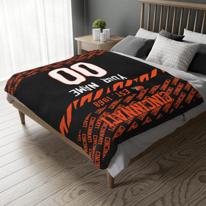 Custom Black Throw Blankets Cincinnati City