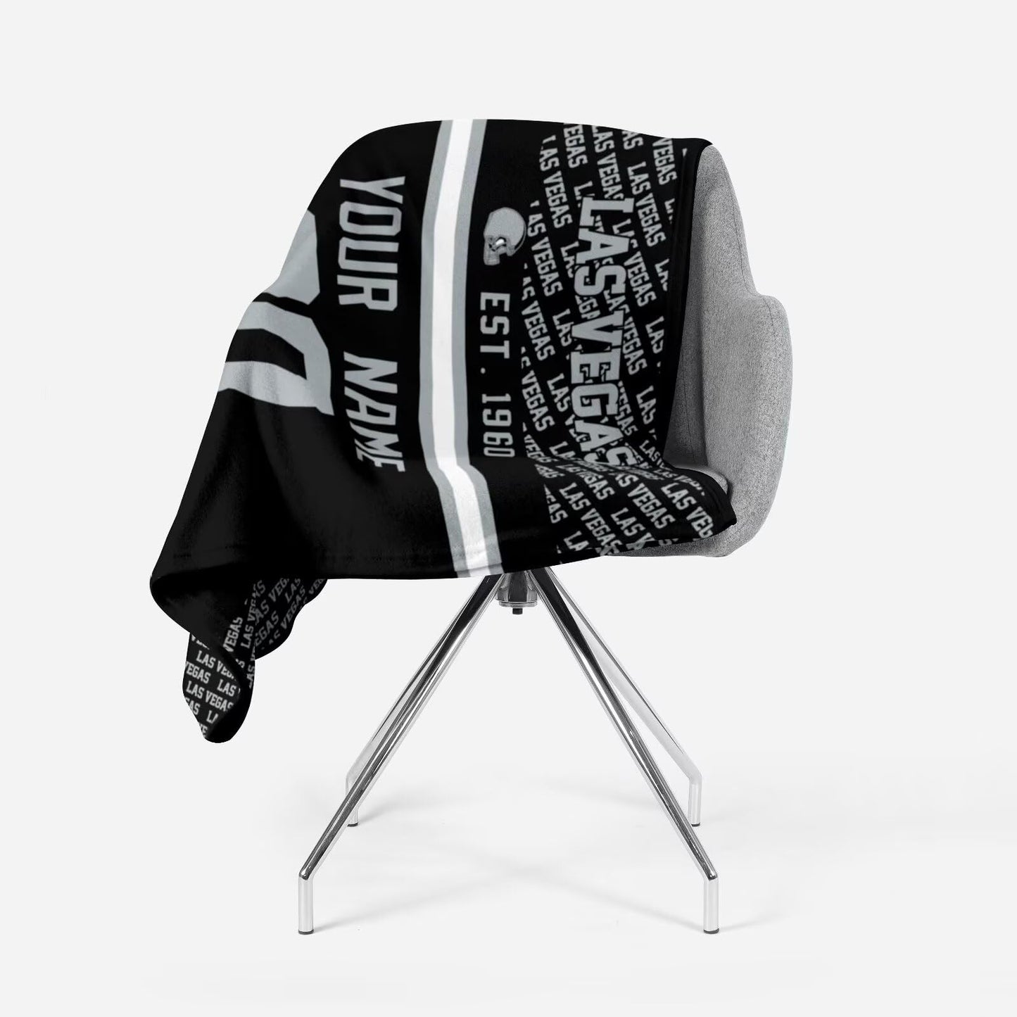 Custom Black Throw Blankets Las Vegas City