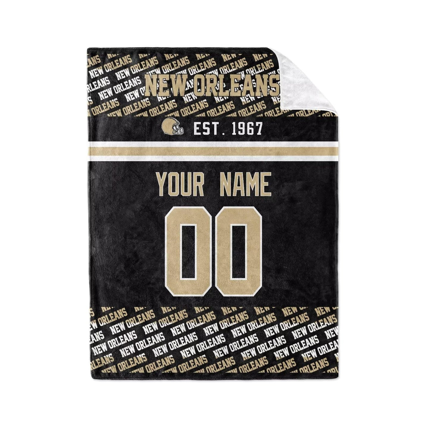 Custom Black Throw Blankets New Orleans City