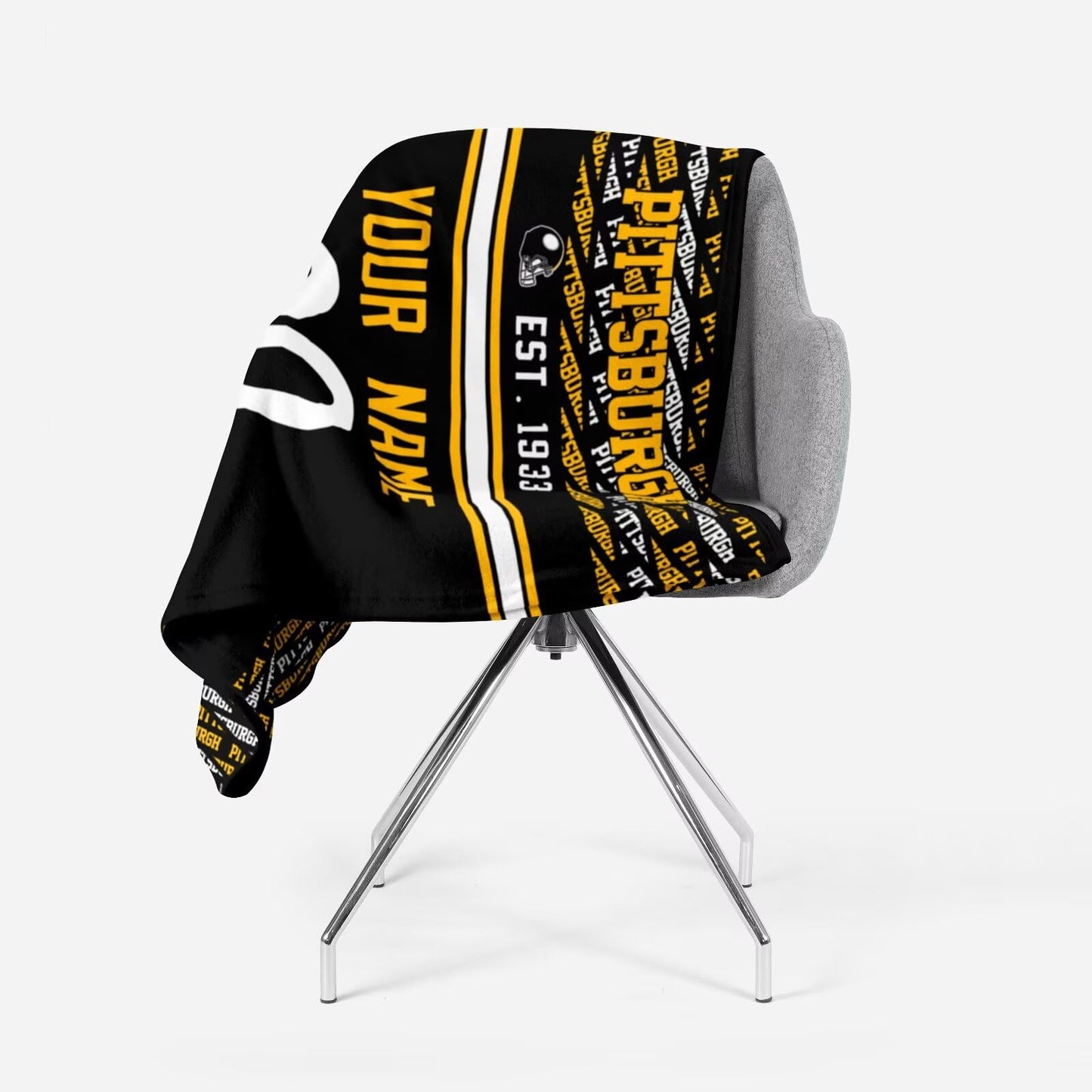 Custom Black Throw Blankets Pittsburgh City