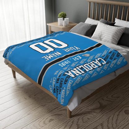 Custom Blue Throw Blankets Carolina City