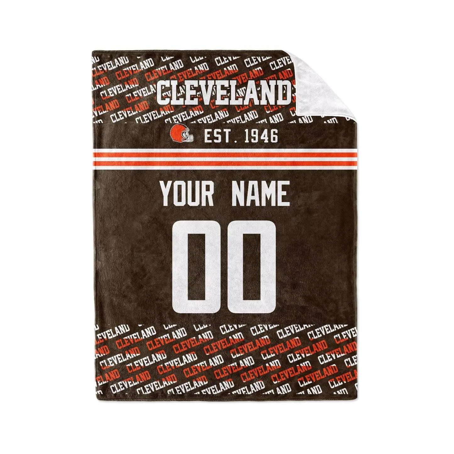 Custom Brown Throw Blankets Cleveland City