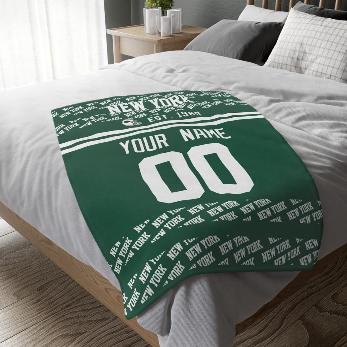 Custom Green Throw Blankets New York City