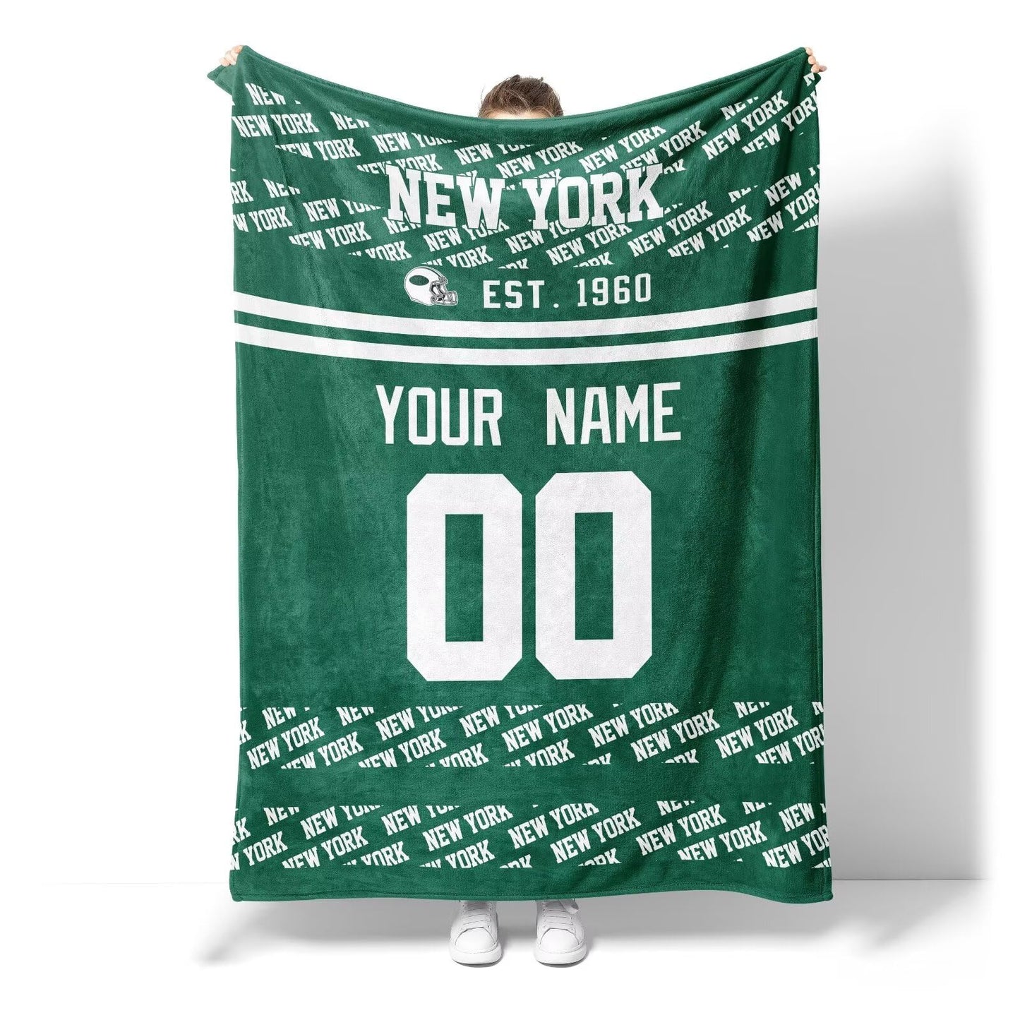 Custom Green Throw Blankets New York City
