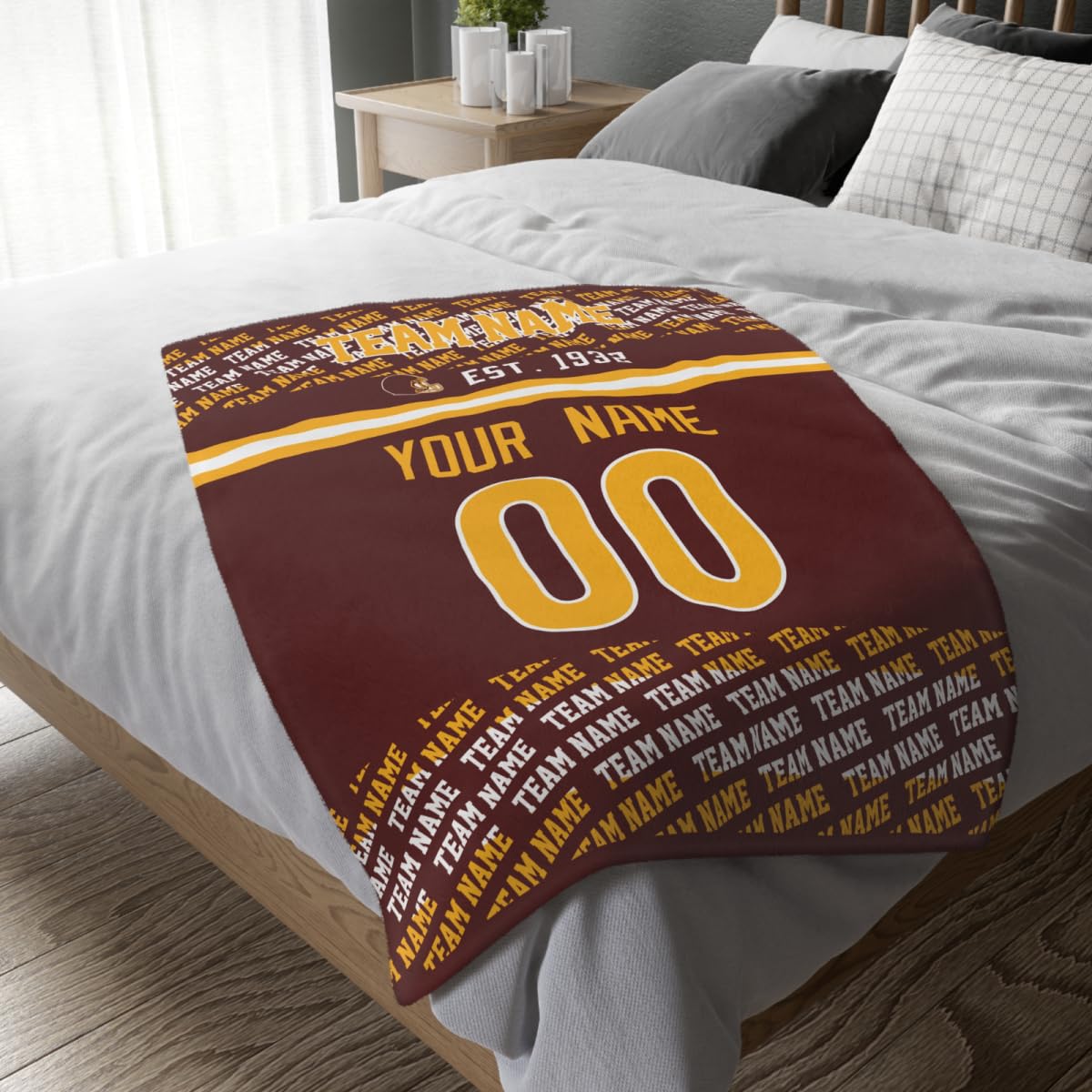 Custom Maroon Throw Blankets Custom City