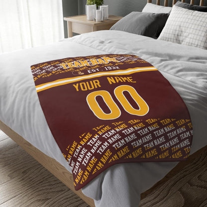 Custom Maroon Throw Blankets Custom City