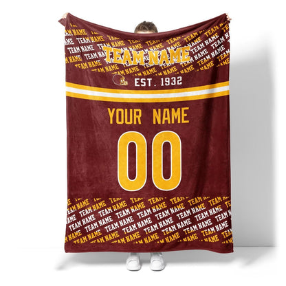 Custom Maroon Throw Blankets Custom City