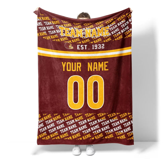 Custom Maroon Throw Blankets Custom City