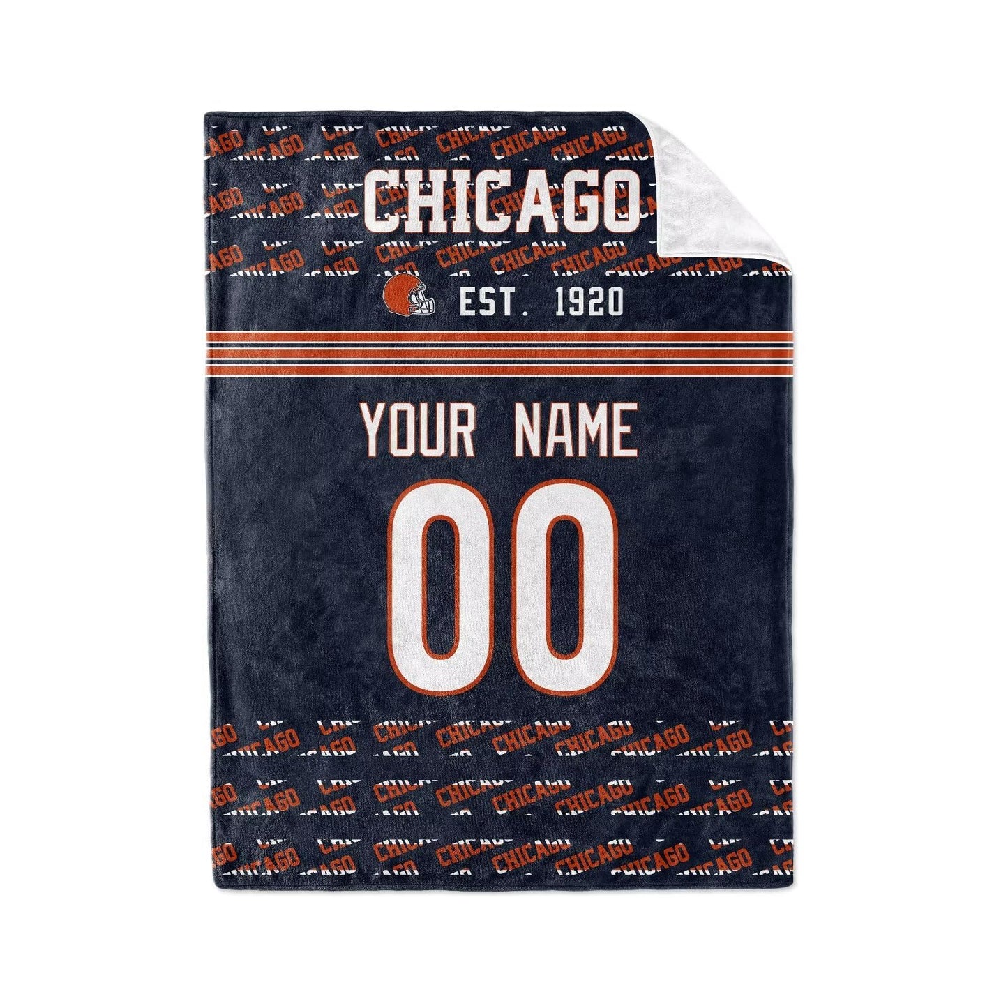 Custom Navy Throw Blankets Chicago City