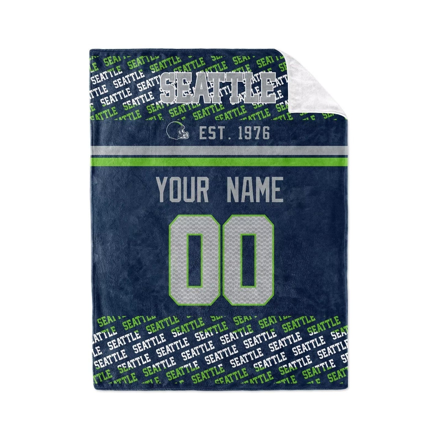 Custom Navy Throw Blankets Seattle City