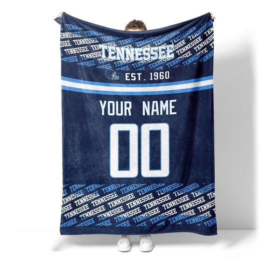 Custom Navy Throw Blankets Tennessee City