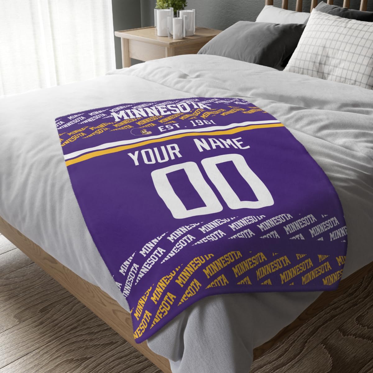 Custom Purple Throw Blankets Minnesota City