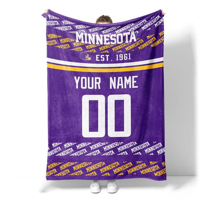 Custom Purple Throw Blankets Minnesota City