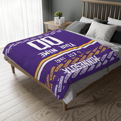 Custom Purple Throw Blankets Minnesota City