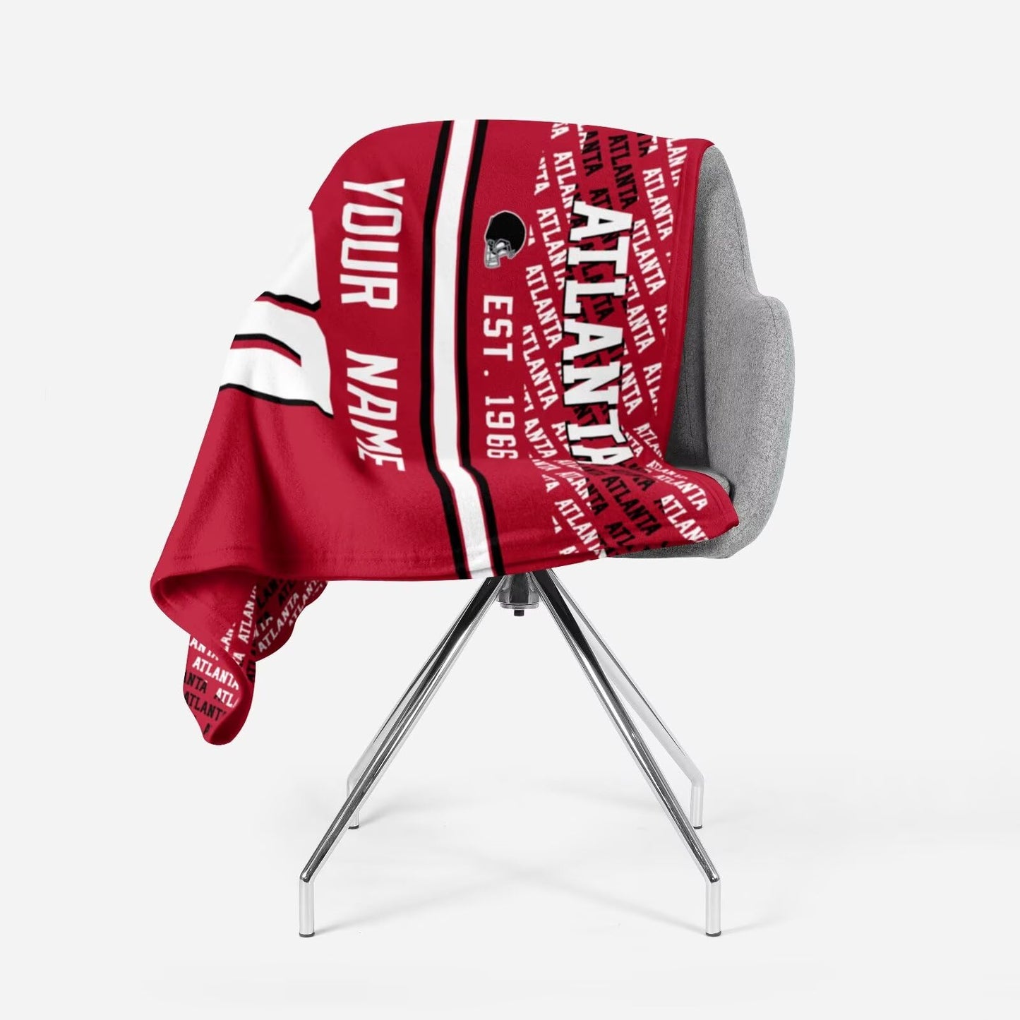 Custom Red Throw Blankets Atlanta City