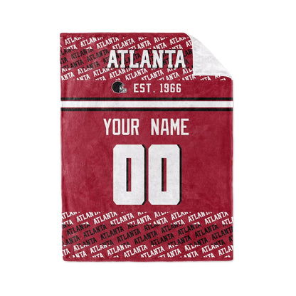 Custom Red Throw Blankets Atlanta City