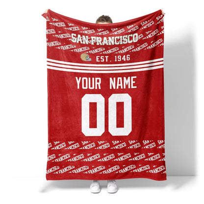 Custom Red Throw Blankets San Francisco City