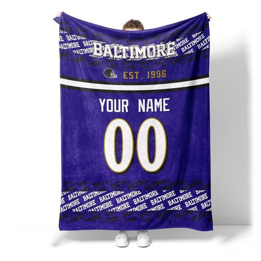 Custom Royal Throw Blankets Baltimore City
