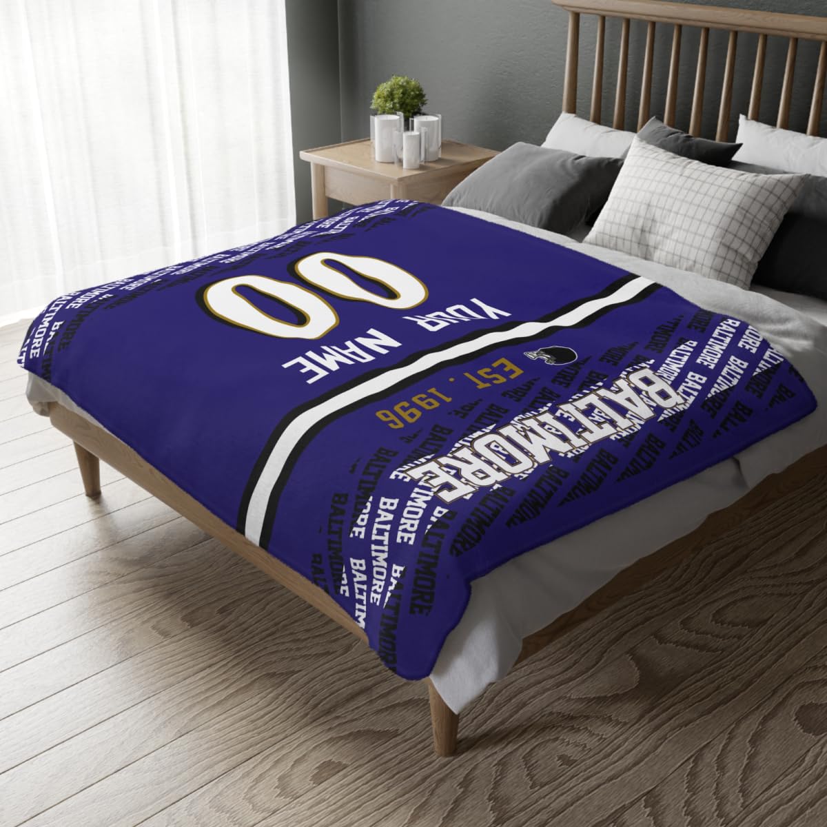 Custom Royal Throw Blankets Baltimore City