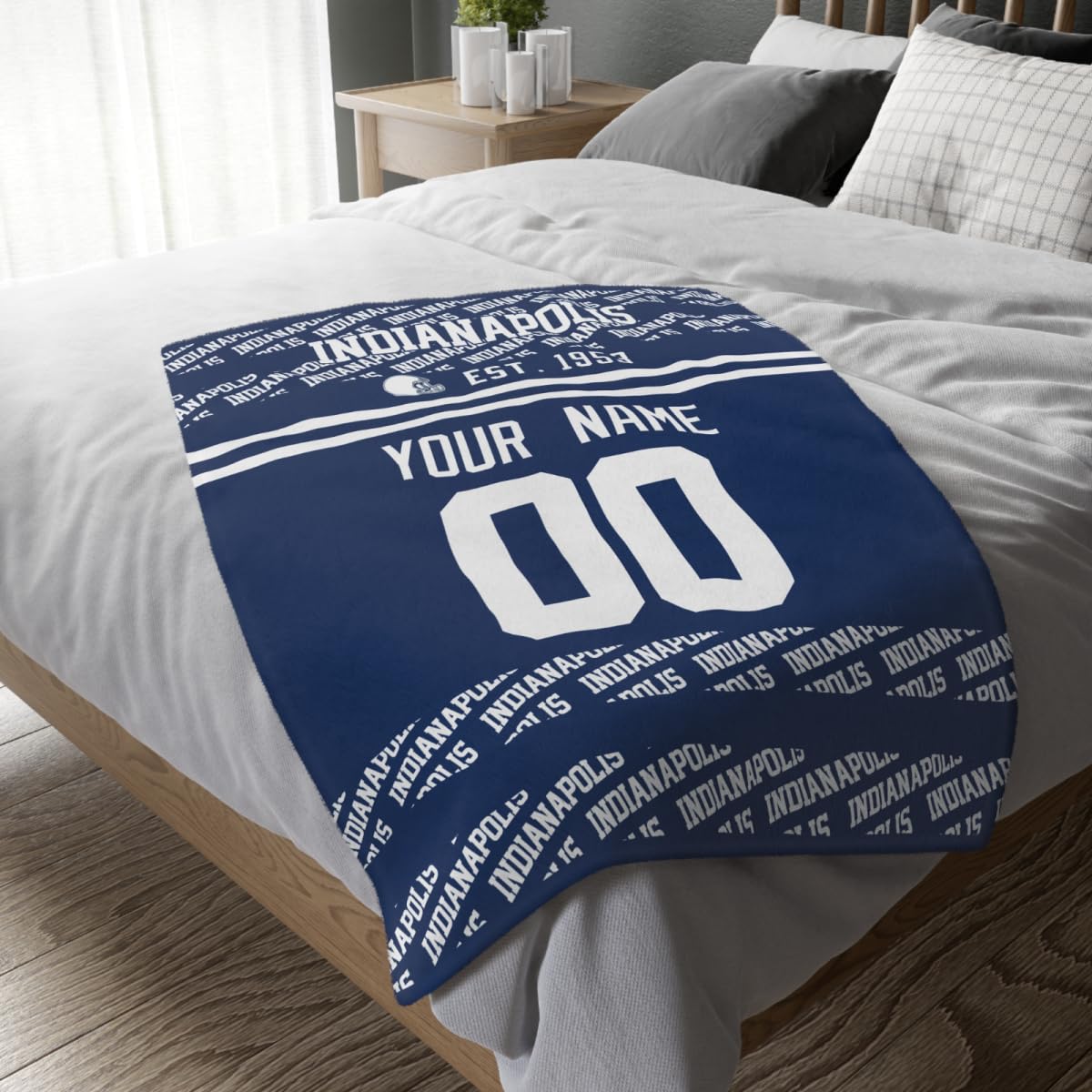 Custom Royal Throw Blankets Indianapolis City