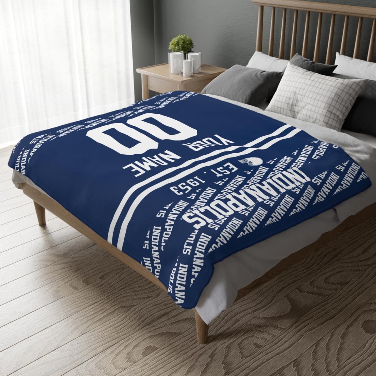 Custom Royal Throw Blankets Indianapolis City