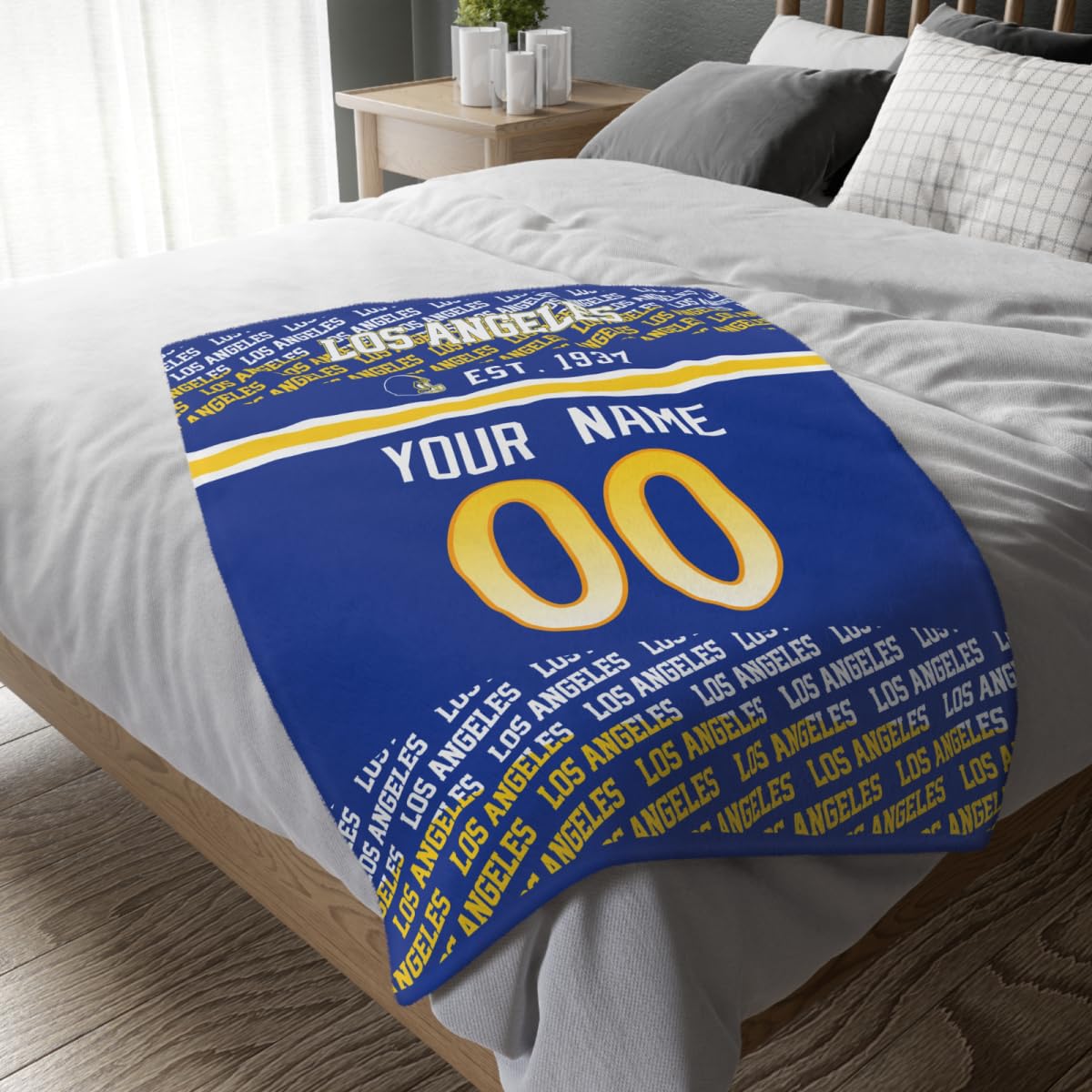 Custom Royal Throw Blankets Los Angeles City