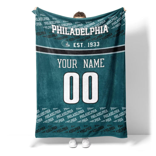 Custom Teal Throw Blankets Philadelphia City