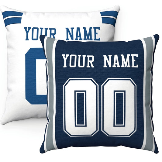 Throw Pillow Dallas Custom Any Name and Number