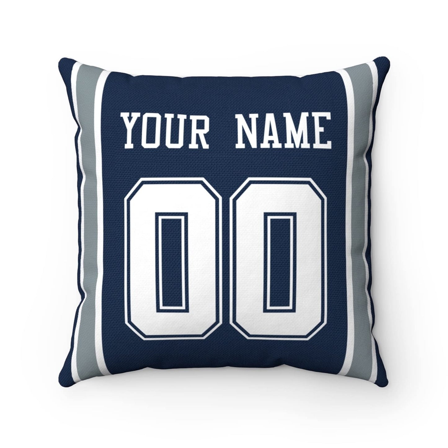 Throw Pillow Dallas Custom Any Name and Number