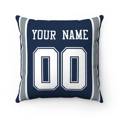 Throw Pillow Dallas Custom Any Name and Number