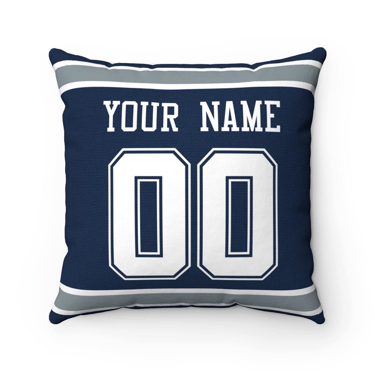 Throw Pillow Dallas Custom Any Name and Number