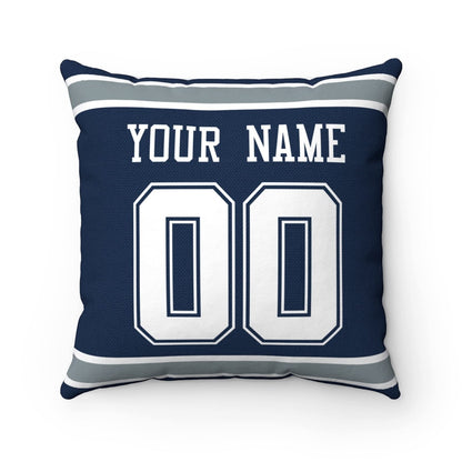 Throw Pillow Dallas Custom Any Name and Number