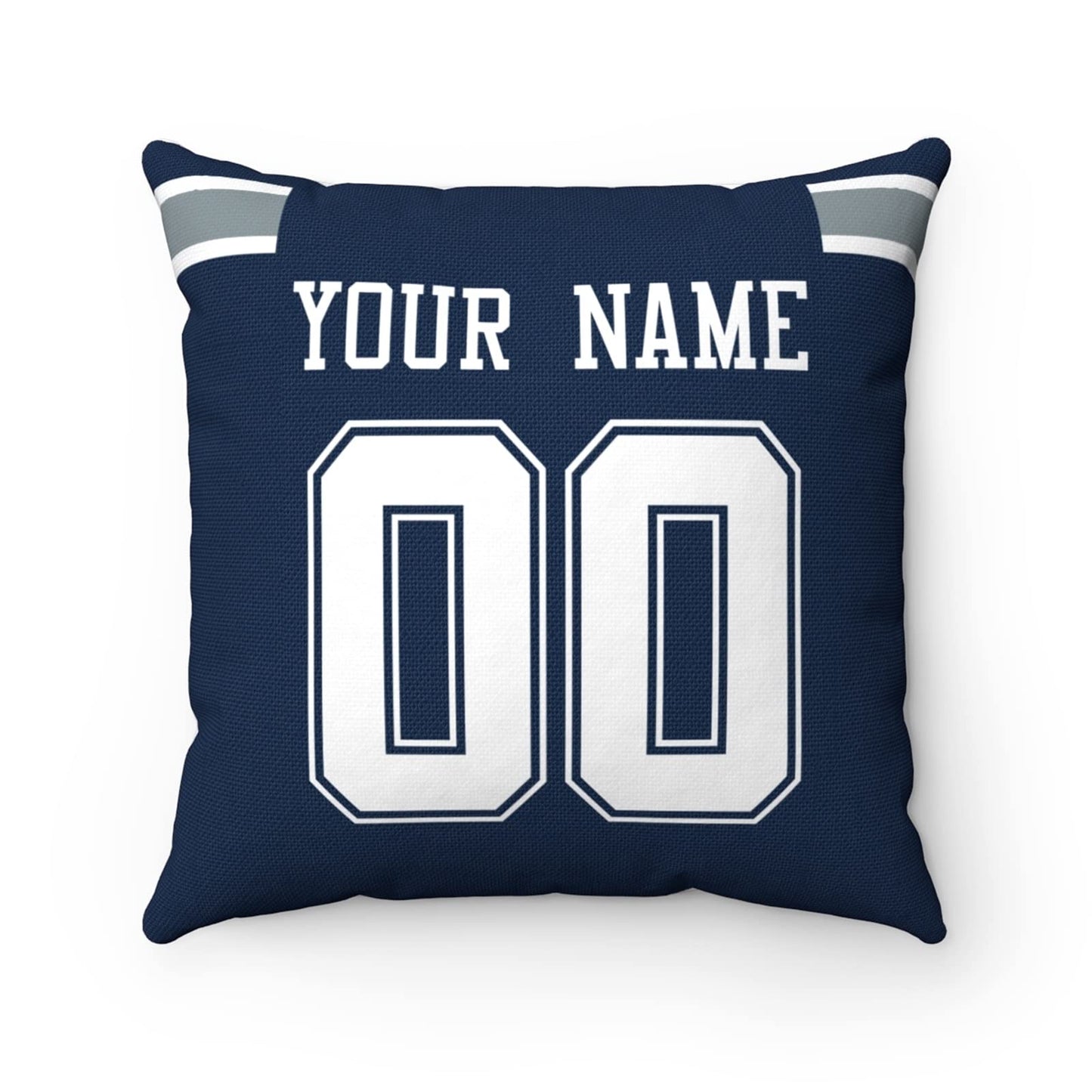 Throw Pillow Dallas Custom Any Name and Number