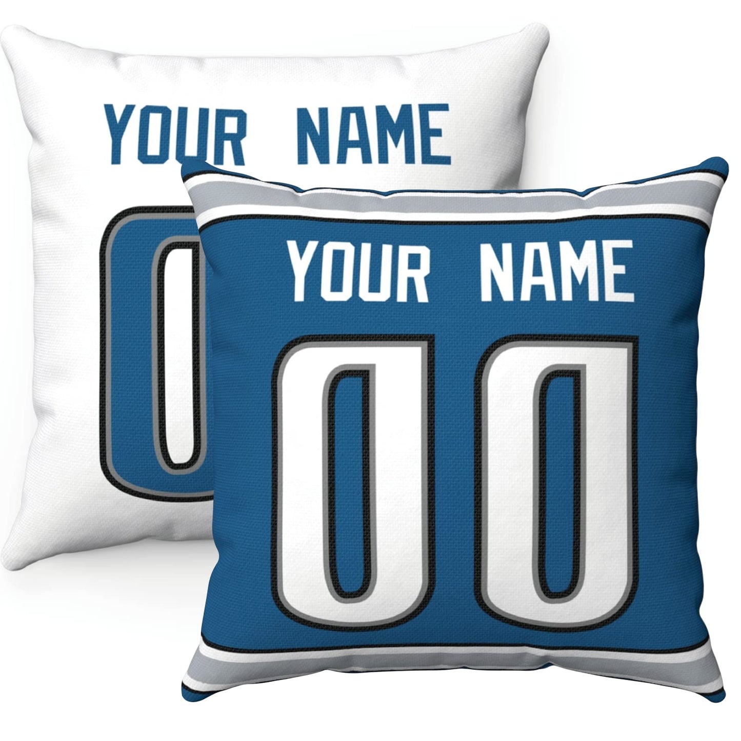 Throw Pillow Detroit Custom Any Name and Number