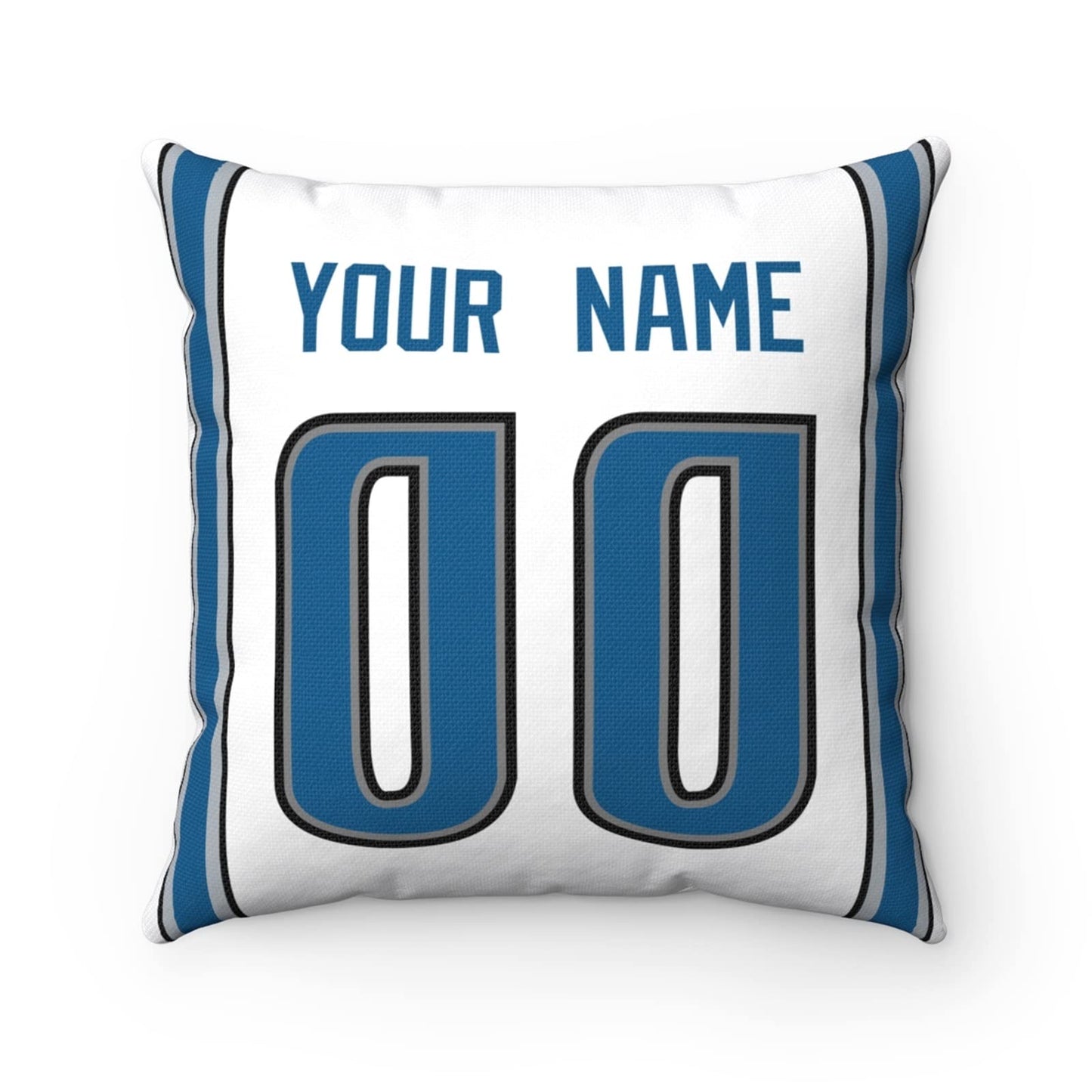 Throw Pillow Detroit Custom Any Name and Number