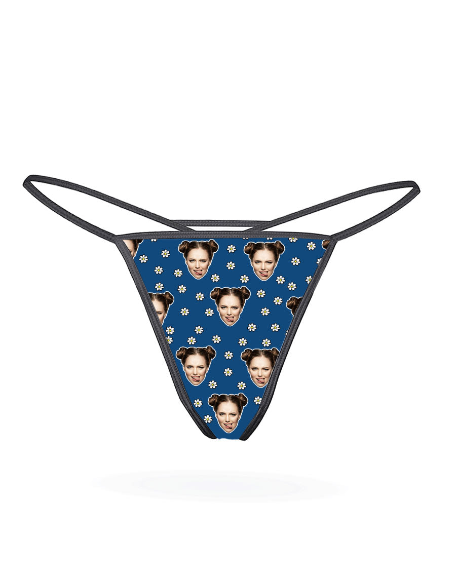 Face Daisies Thong