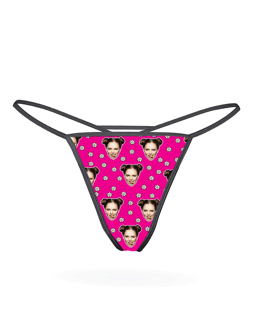 Face Daisies Thong