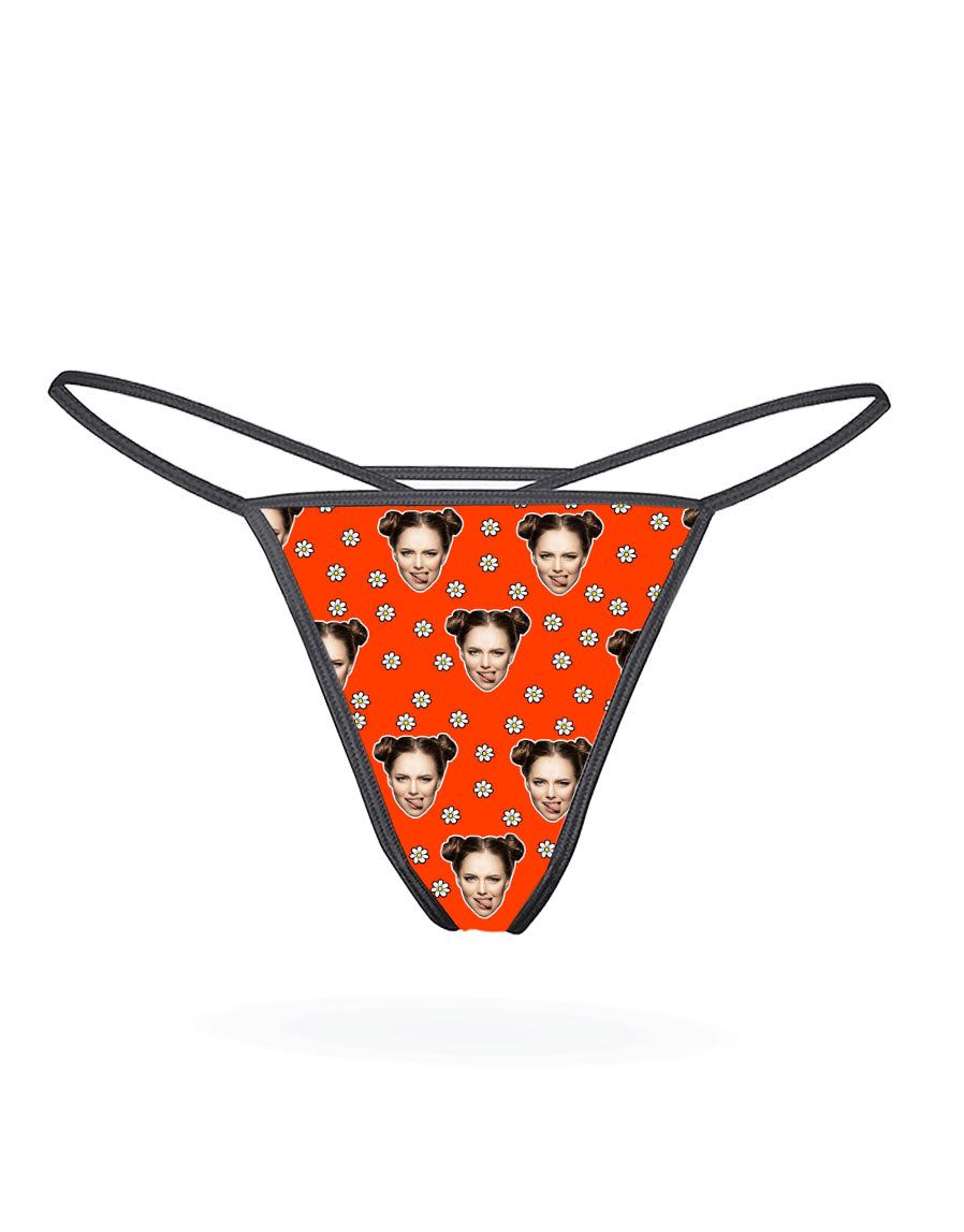 Face Daisies Thong