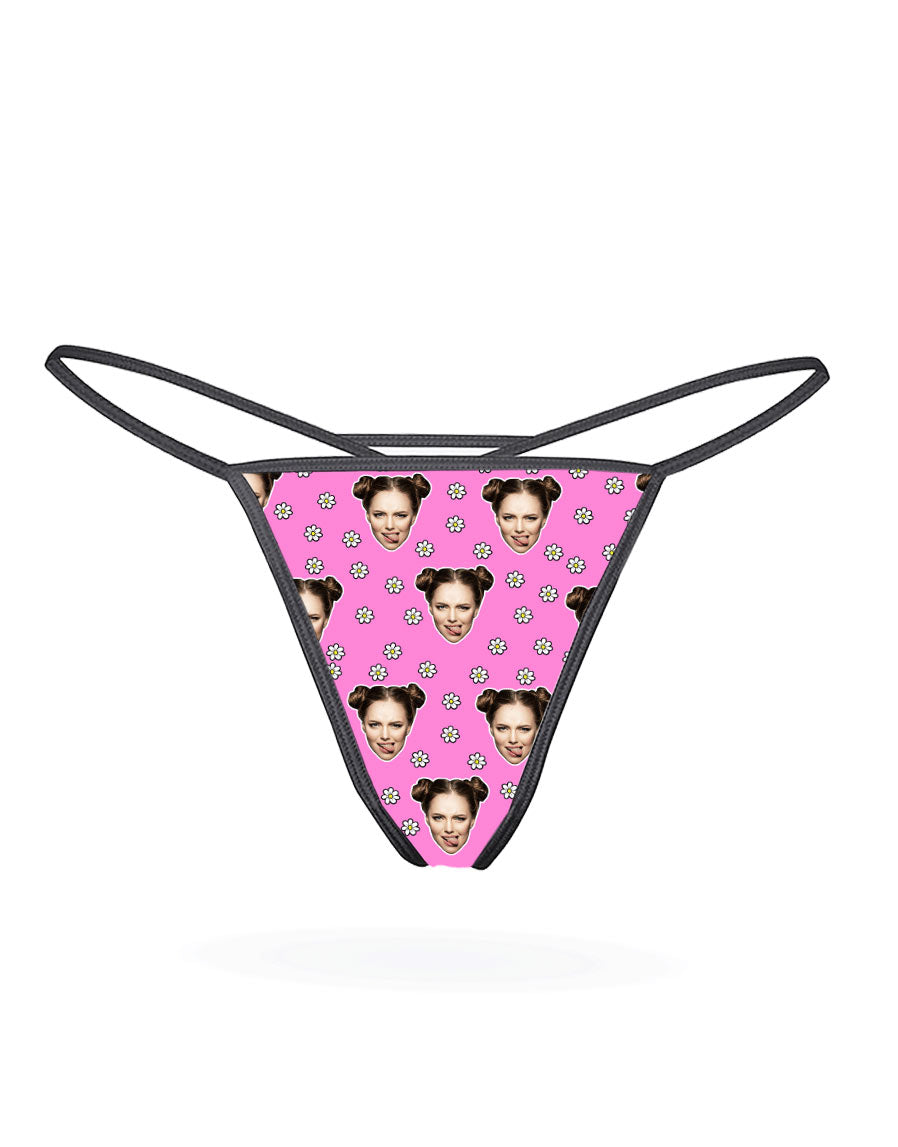 Face Daisies Thong
