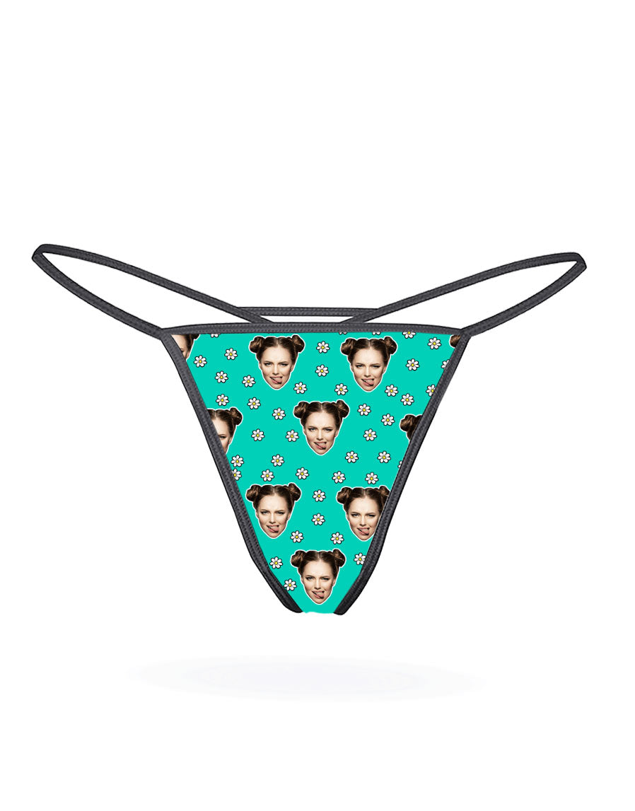 Face Daisies Thong