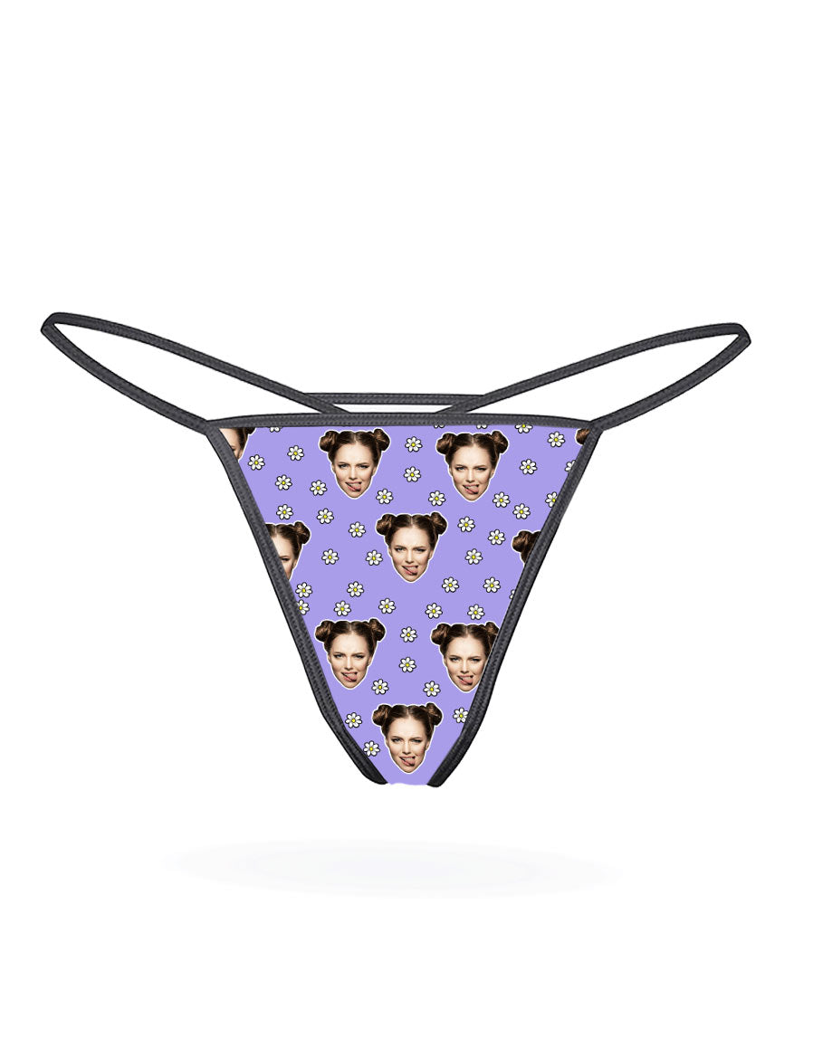 Face Daisies Thong