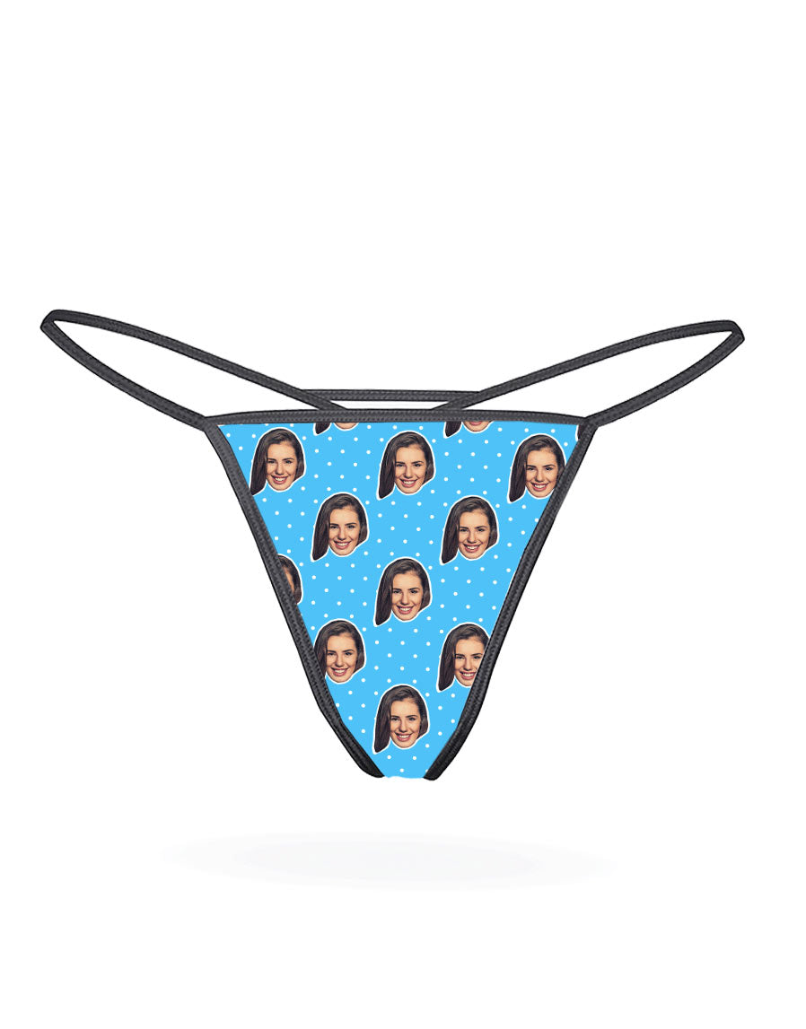 Polka Face Thong