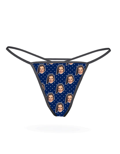 Polka Face Thong