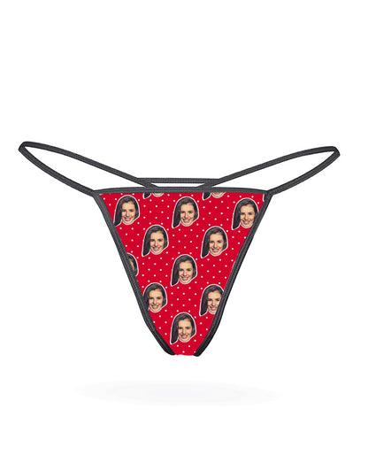 Polka Face Thong