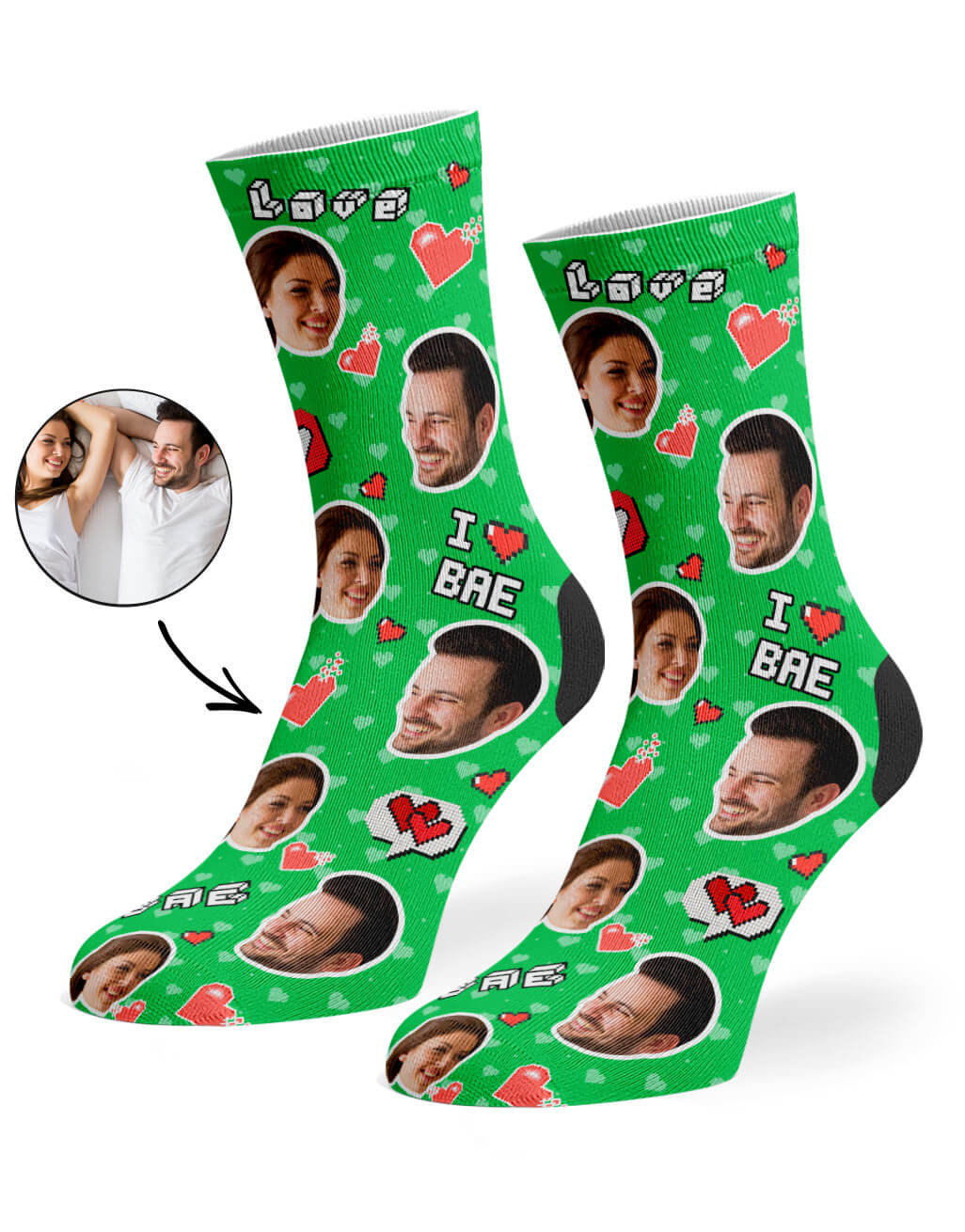 I Love Bae Socks
