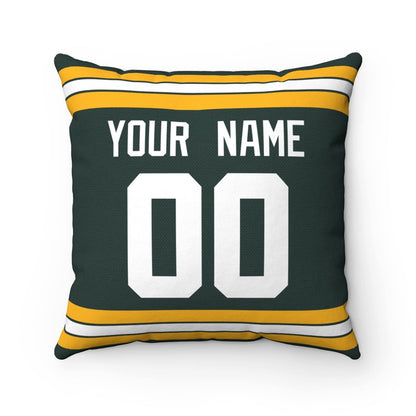 Throw Pillow Green Bay Custom Any Name and Number